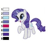 Rarity My Little Pony Embroidery Design 02